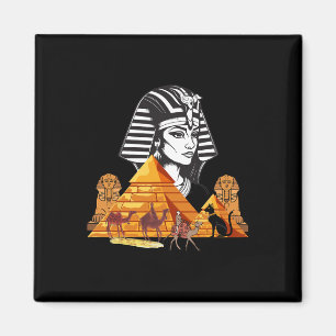 Ägyptische Königin Kleopatra Kopf Pyramid Ancient Magnet