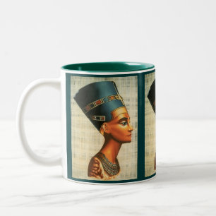 Ägyptische Königin Nefertiti Antike Geschichte Tri Zweifarbige Tasse