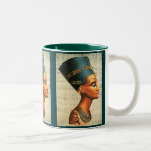 Ägyptische Königin Nefertiti Antike Geschichte Tri Zweifarbige Tasse