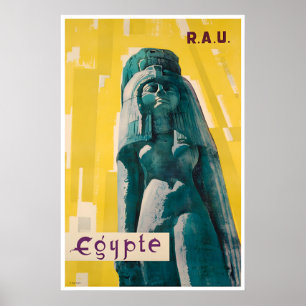 Ägyptische Kunst Ägypten Reiseplakat RAU Druck Poster