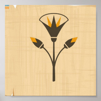 Ägyptische Lotus-Blume Poster