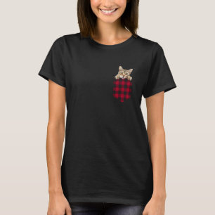 Ägyptische Mau-Katze in der Tasche lugt Kitten Lie T-Shirt