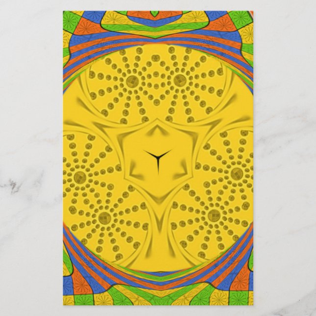 Ägyptische Motif Art Print Checkered Frame Design Briefpapier (Vorderseite)