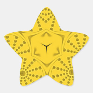 Ägyptische Motif Art Print Checkered Frame Design Stern-Aufkleber