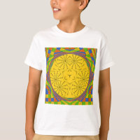 Ägyptische Motif Art Print Checkered Frame Design