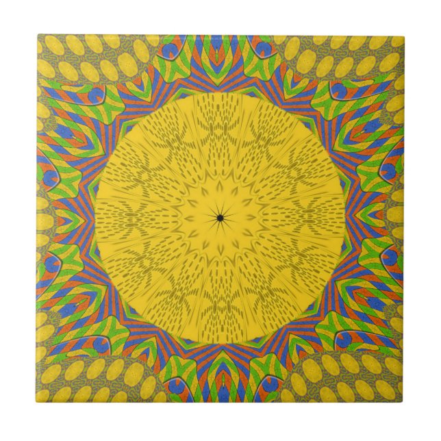 Ägyptische Musterkunst Fliese (Vorderseite)