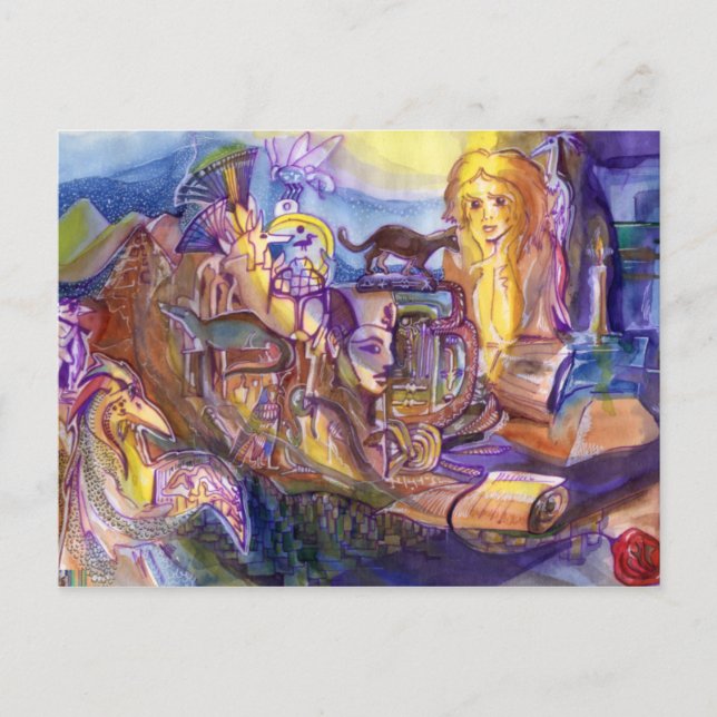Ägyptische Nacht Postkarte (Vorderseite)