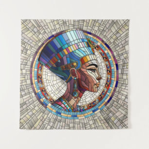 Ägyptische Nefertiti - Mosaikkunst Wandteppich