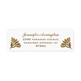 Ägyptische Nouveau-Hochzeitslabels (Gold & Weiß) I
