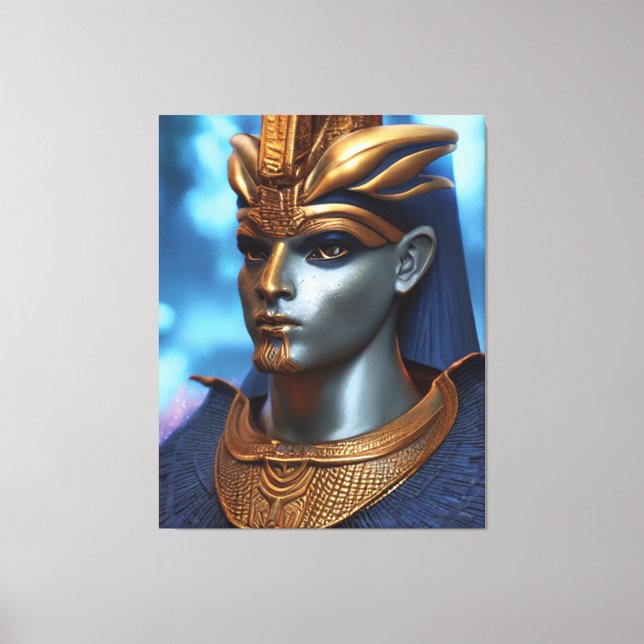 Ägyptische Osiris Canvas Print Leinwanddruck (Vorderseite)