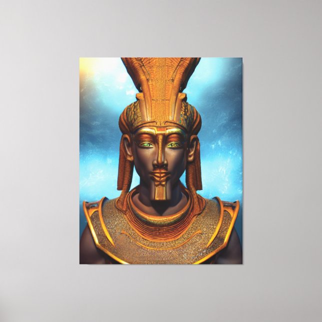 Ägyptische Osiris Canvas Print Leinwanddruck (Vorderseite)