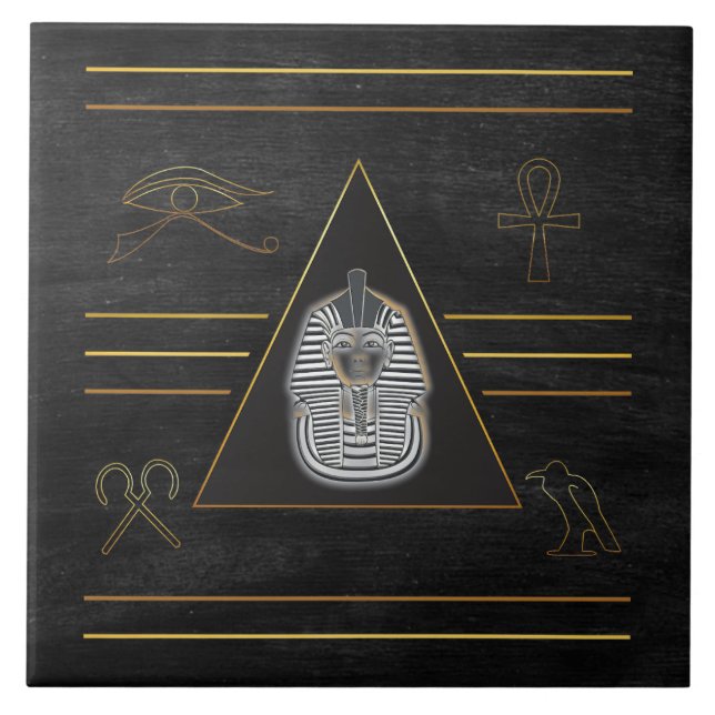 Ägyptische Pharao Hieroglyphen Fliese (Vorderseite)