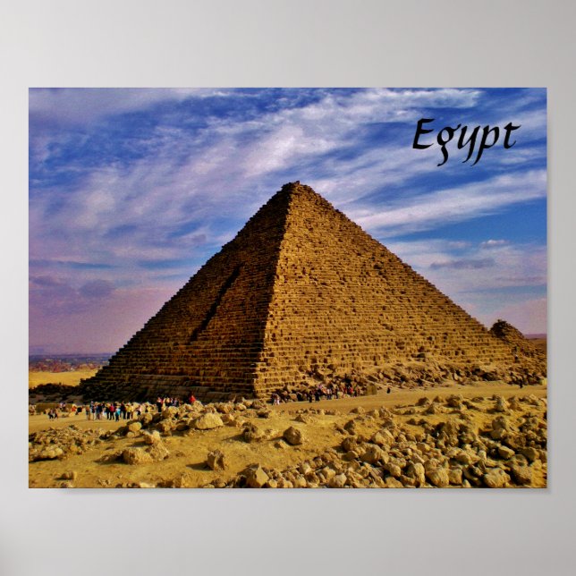 Ägyptische Pyramide Poster (Vorne)