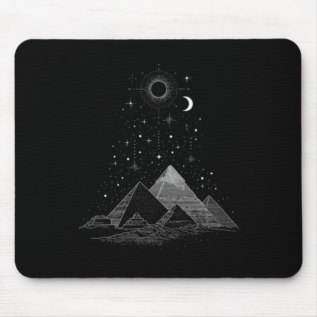 Ägyptische Pyramiden Ägypten Urlaub Reise Pyramide Mousepad (Vorne)
