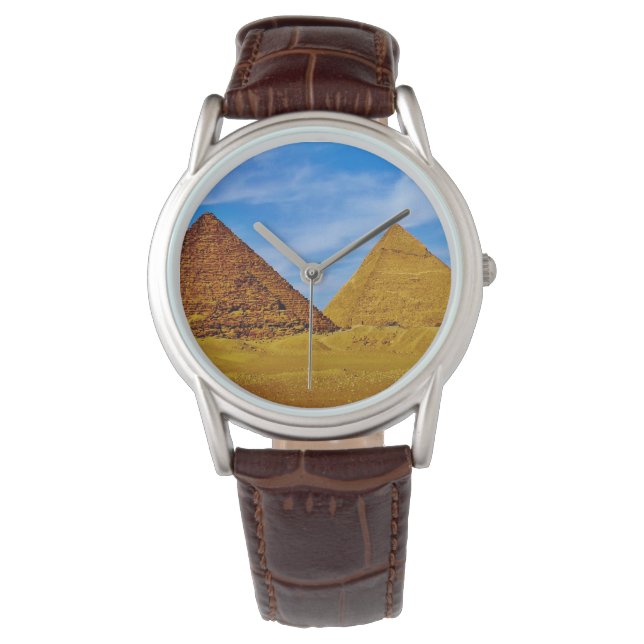 Ägyptische Pyramiden Armbanduhr (Vorderseite)