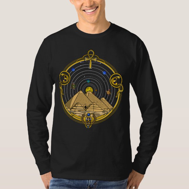 Ägyptische Pyramiden-Astronomie T-Shirt (Vorderseite)