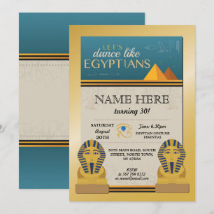 Ägyptische Pyramiden Birthday Invite Pharaohs Einladung