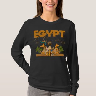 Ägyptische Pyramiden Camels Pharaoh Sphinx Horus  T-Shirt
