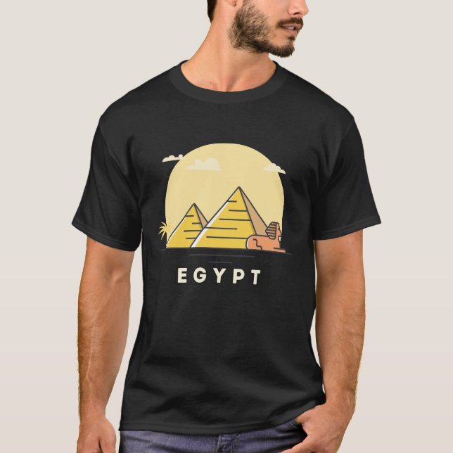 Ägyptische Pyramiden, große Pyramide von Gizeh T-Shirt (Vorderseite)