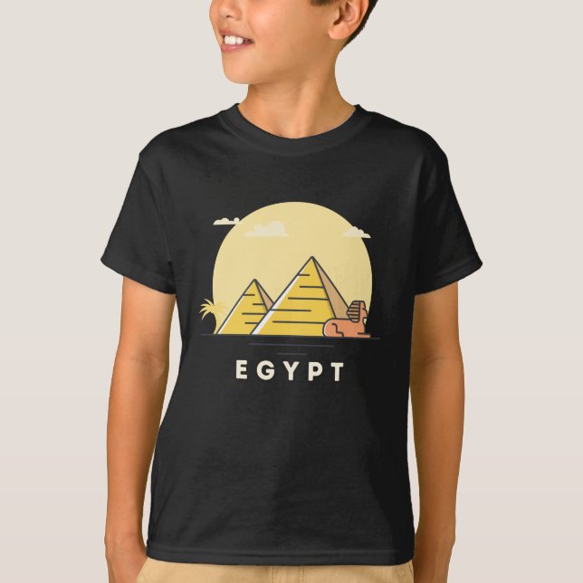 Ägyptische Pyramiden, große Pyramide von Gizeh T-Shirt (Vorderseite)