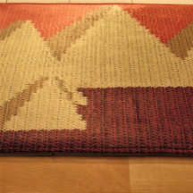 Ägyptische Pyramiden Tan Rust Artisan Crochet Prin