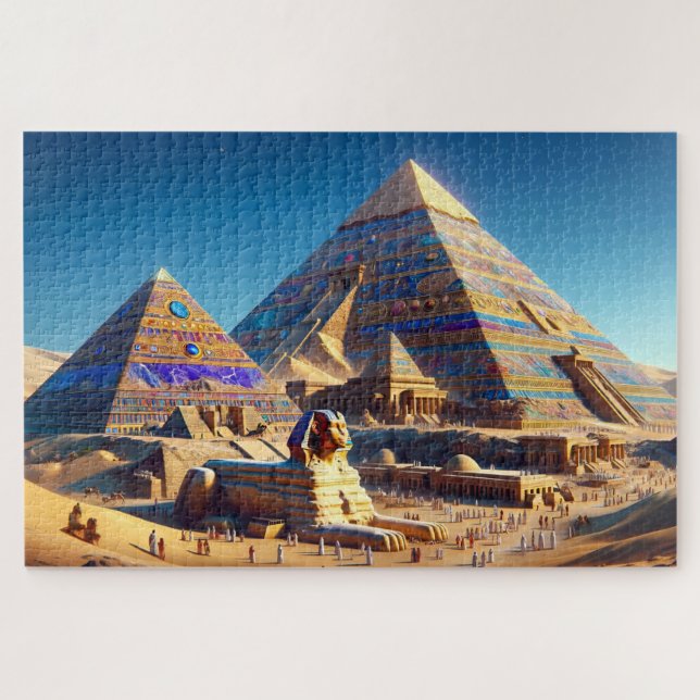 Ägyptische Pyramiden Zeitlose Pyramiden in ursprün Puzzle (Horizontal)