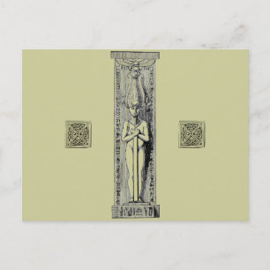 Ägyptische Säule Postkarte