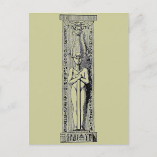 Ägyptische Säule Postkarte