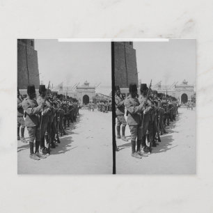 Ägyptische Soldaten in der Zitadelle, Kairo um 190 Postkarte