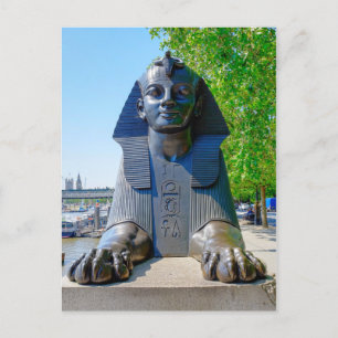 Ägyptische Sphinx, London UK Postcard Postkarte