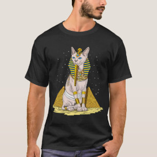 Ägyptische Sphynx-Katze Pharao T-Shirt