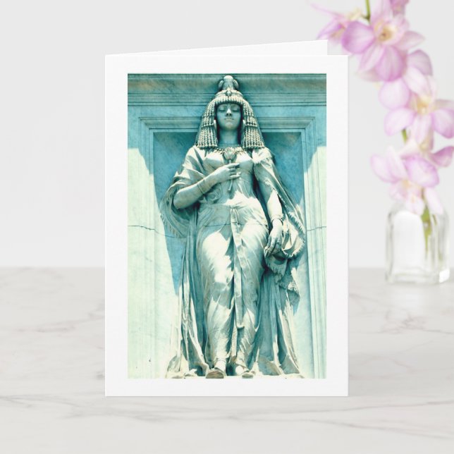 Ägyptische Statue im Museum von Kairo Karte (Orchidee)