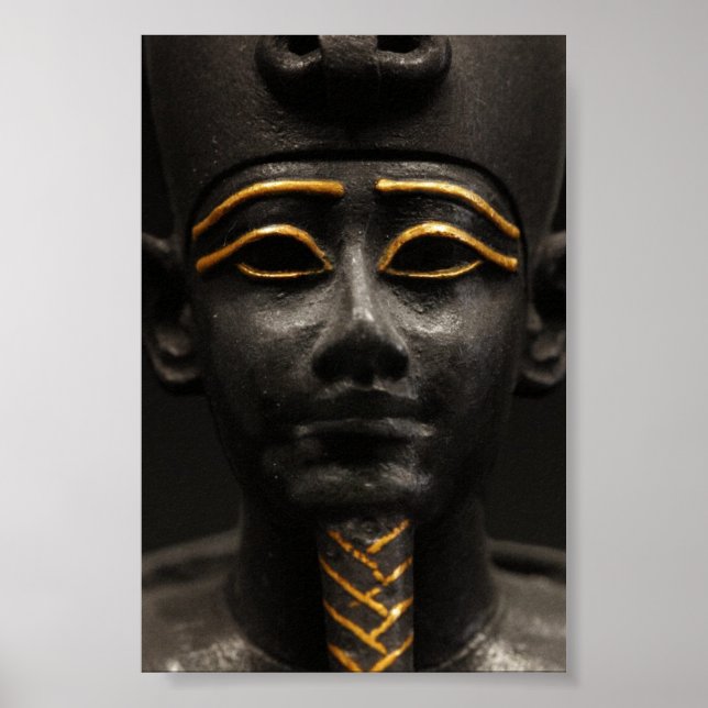 Ägyptische Statue Osiris Poster (Vorne)