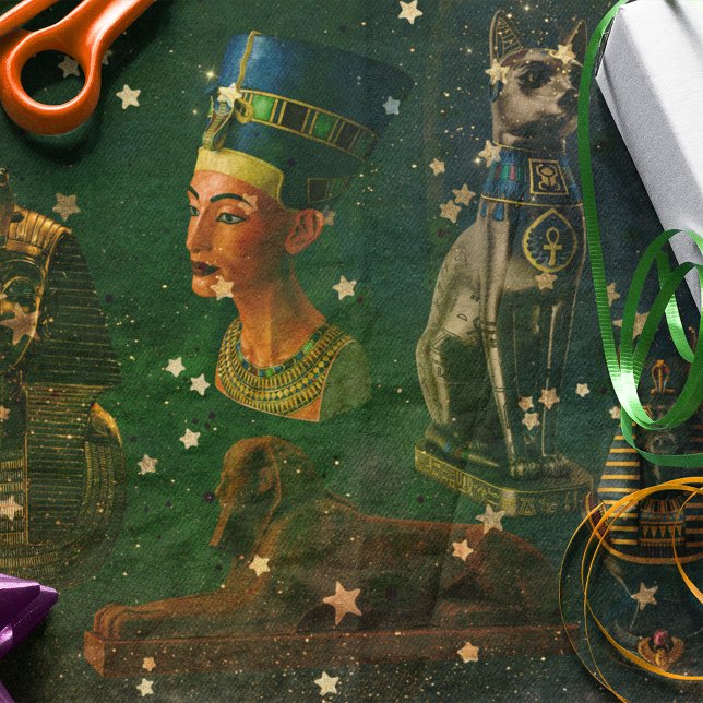 ägyptische Statuette Seidenpapier (Von Creator hochgeladen)