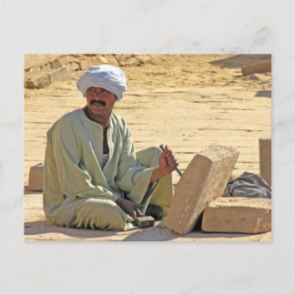 Ägyptische Stonemason Postkarte