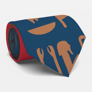 Ägyptische Symbole Art-Deco-Zusammensetzung #1 Krawatte