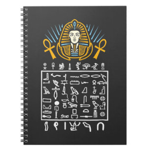 Ägyptische Symbole Hieroglyphisch Ägypten Pharao H Notizblock