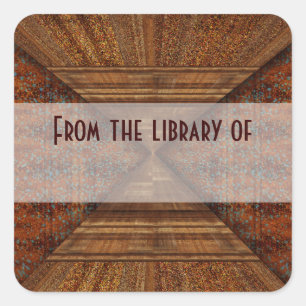 Ägyptische Topaz-goldene Pyramide-abstrakte Kunst Quadratischer Aufkleber