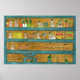 Ägyptische Wall-Kunst Poster