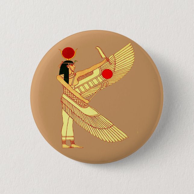 Ägyptische Wand-Kunst Button (Vorderseite)