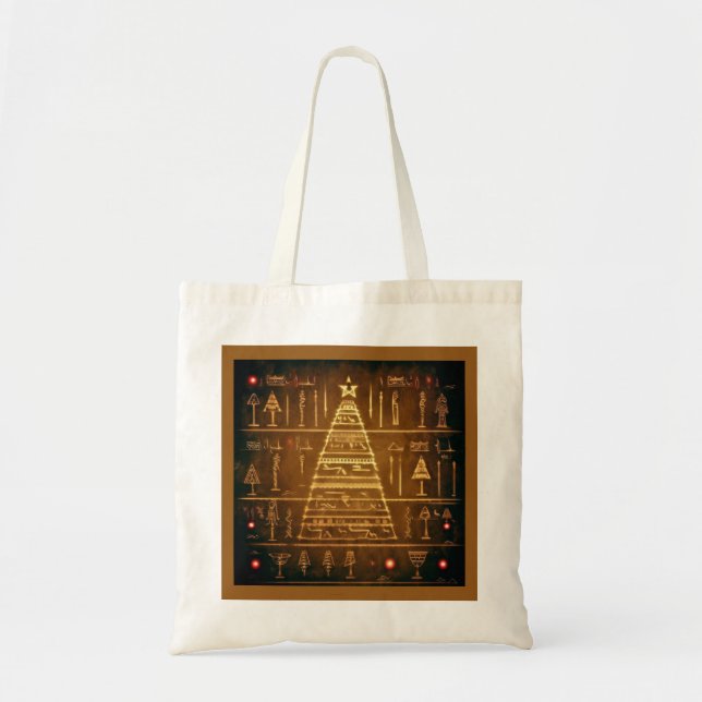 Ägyptische WeihnachtsHieroglyphen 3 Tragetasche (Vorne)