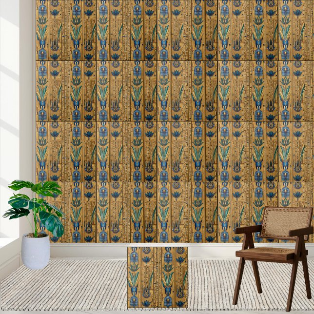 Ägyptische Wiederbelebungsmuster Fliese (Majestic Egyptian Revival Tile Pattern)