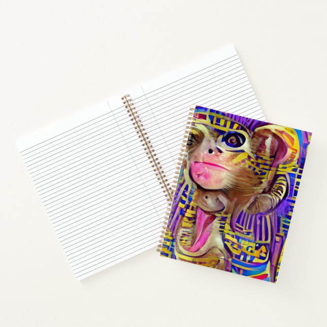 Ägyptischer Affe Notizbuch (Innenseite)