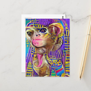 Ägyptischer Affe Postkarte