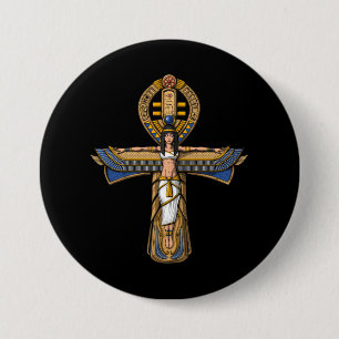 Ägyptischer Ankh Button