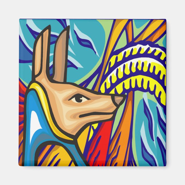 Ägyptischer Anubis Magnet (Vorne)