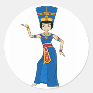 Ägyptischer Aufkleber der Königin-Nefertiti