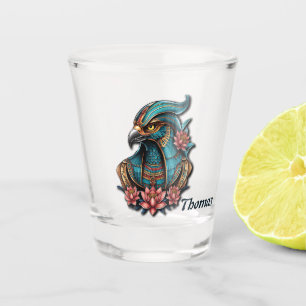 Ägyptischer Falke, Gott. Schnapsglas