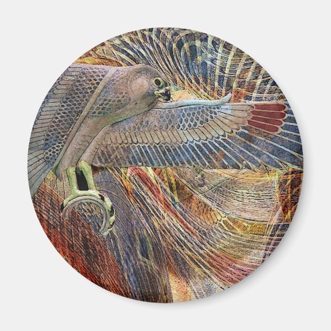 Ägyptischer Falke Magnet (Vorne)