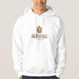 ÄGYPTISCHER FLAG ÜBER ÄGYPTISCHES SCHEMBLEM ش ع ا  HOODIE